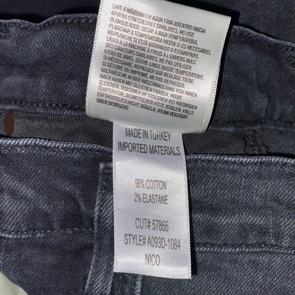 AGOLDE Nico Slim Leg Jeans in Disorder - Distressed Black/Dark Wash Jeans - Picture 9 of 16